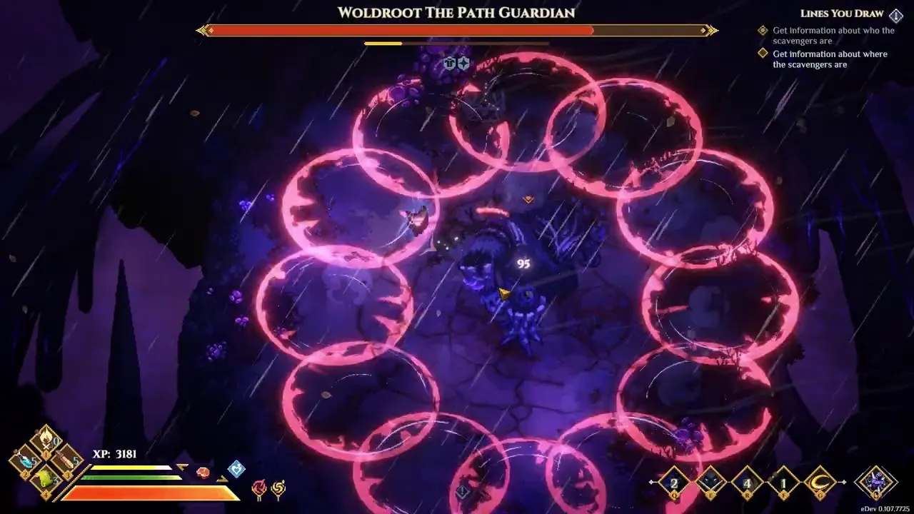 沃德魯特·守路者在紅色圓圈環內。